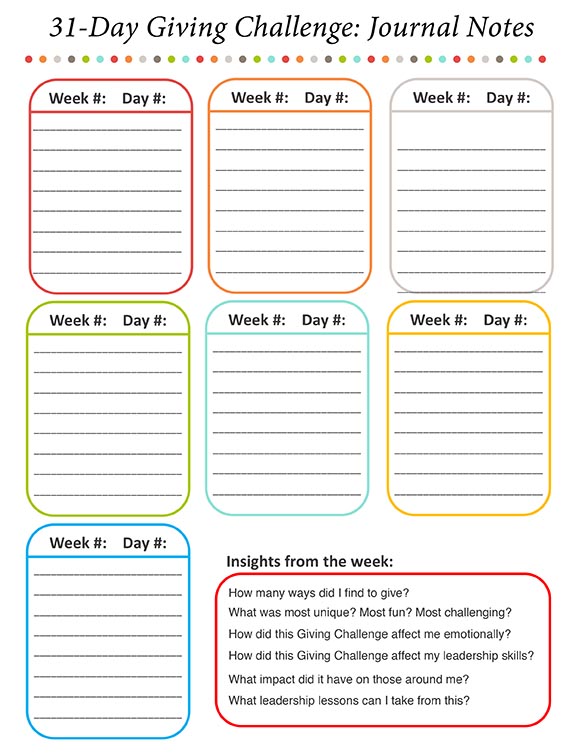 Giving-challenge-worksheet